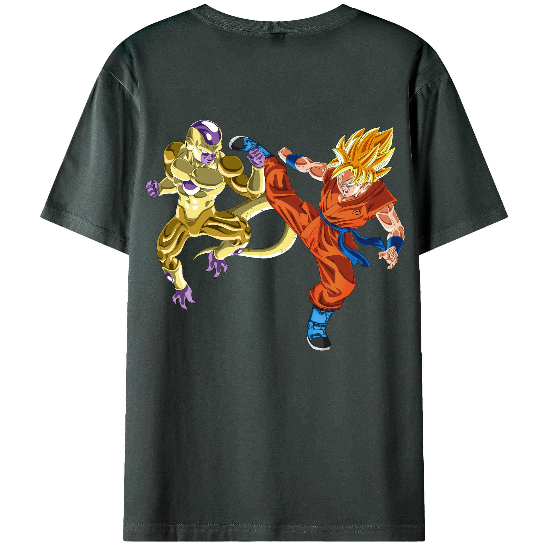 （画像用） ドラゴンボール DRAGON BALL 綿100％ メンズ半袖Tシャツ（バックプリント） 通気性